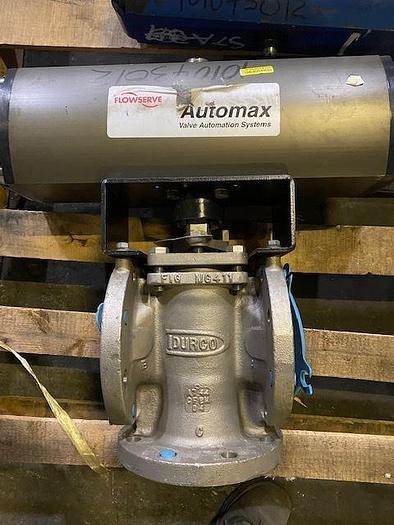 Used AUTOMAX FLOWSERVE ACTUATOR W/ 4" DURCO VALVE