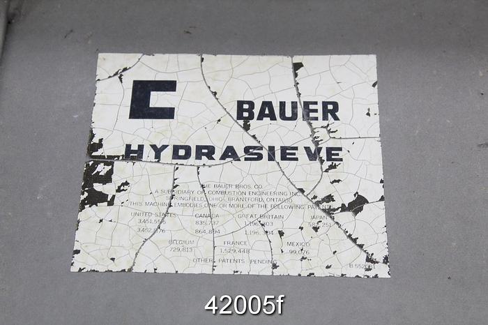 Used Bauer Hydrasieve Inclined Thickener, 71.5" Width, .04" Slots #42005