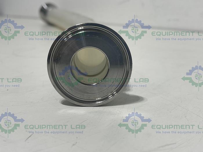 Used Sani-Tech  STHT-R-WR-1000 23" Silicone Hose w/ 1" Sanitary Fitting