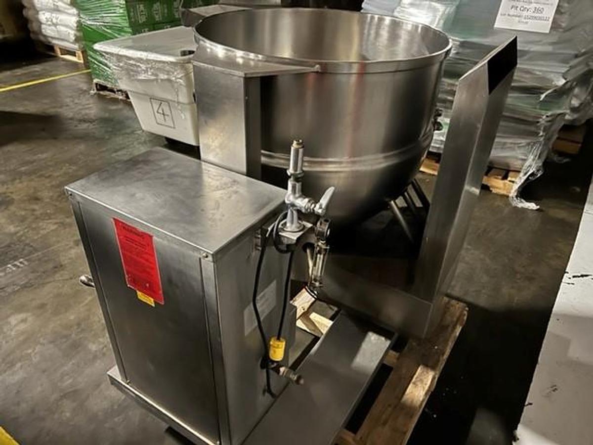 Used Kettle, 60 Gallon, S/st, Jkt, Groen, Mdl DY-60-SP, Tilt, #S744565