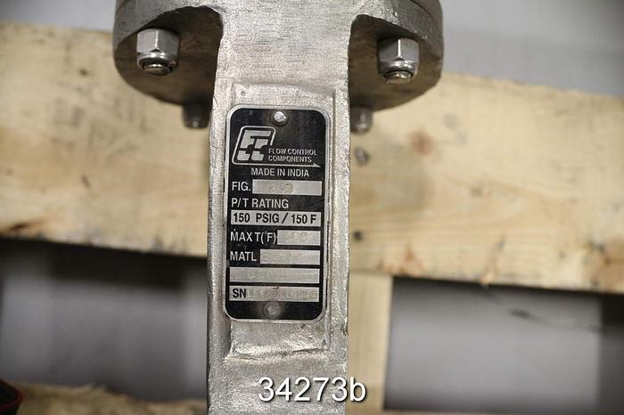 Used Fcc 12" Hand Operated Knife Gate Valve #34273