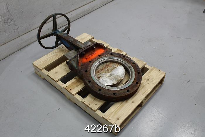 Used Dezurik 12" Hand Operated Knife Gate Valve #42267