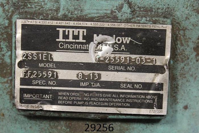 Used ITT-2SS1EL Trash Pump #29256