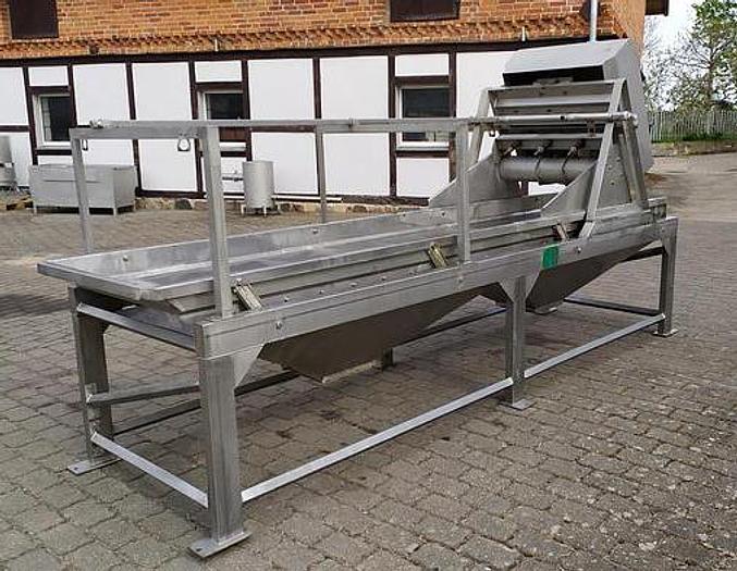 Used Płuczko - separator wibracyjny "Femia" z ruchomą taśmą siatkową