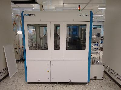 Used 2014 Nanofocus µsprint 3d inspection system with Baumann Handler