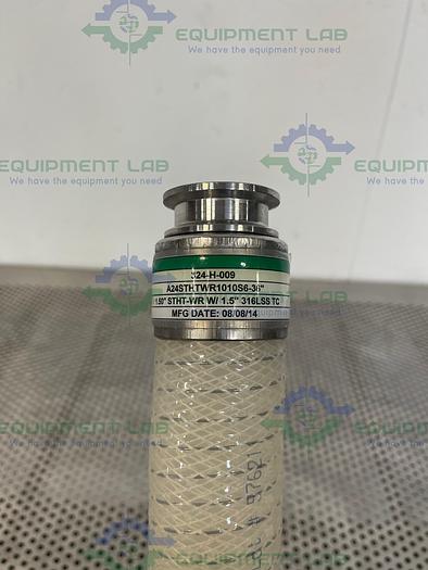 Used Sani Tech  STHT-WR-1500 36" Wire Reinforced Silicone Hose w/1.5" Sanitary Fitting