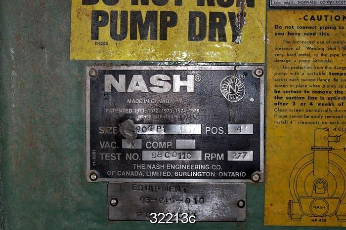 Used Nash 904 P1 Vacuum Pump #32213