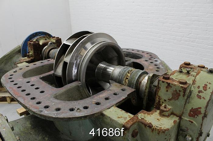 Used Sulzer ZUU-50 Double Suction Fan Pump, 20x24, Stainless Steel #41686