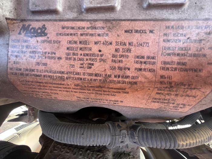 Used 2013 MACK GU173 Granite #5582