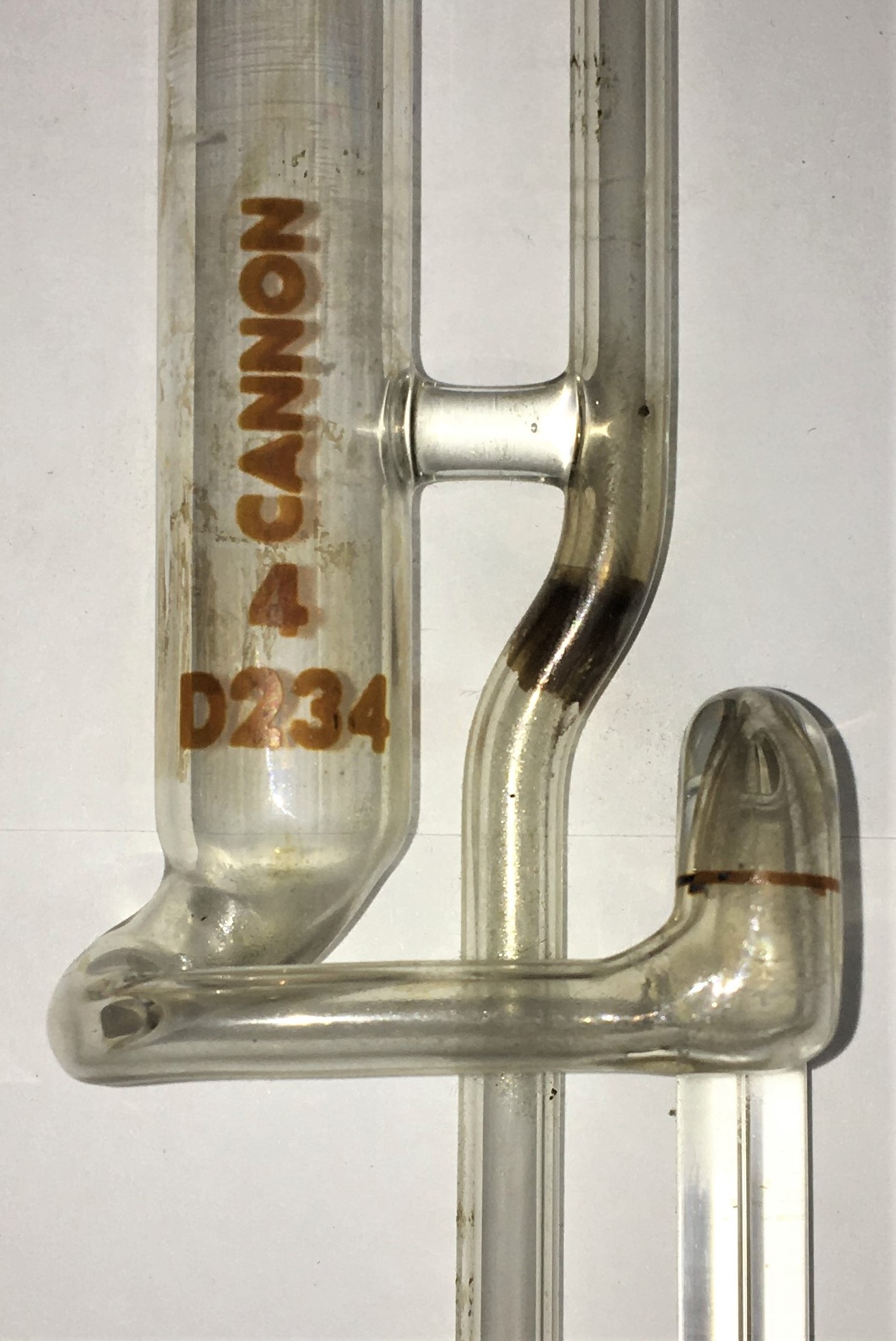 Used Cannon ZCAC-4 (9723-S59) Zeitfuchs Cross-Arm Viscometer Tube (No Certificate) - Size 4