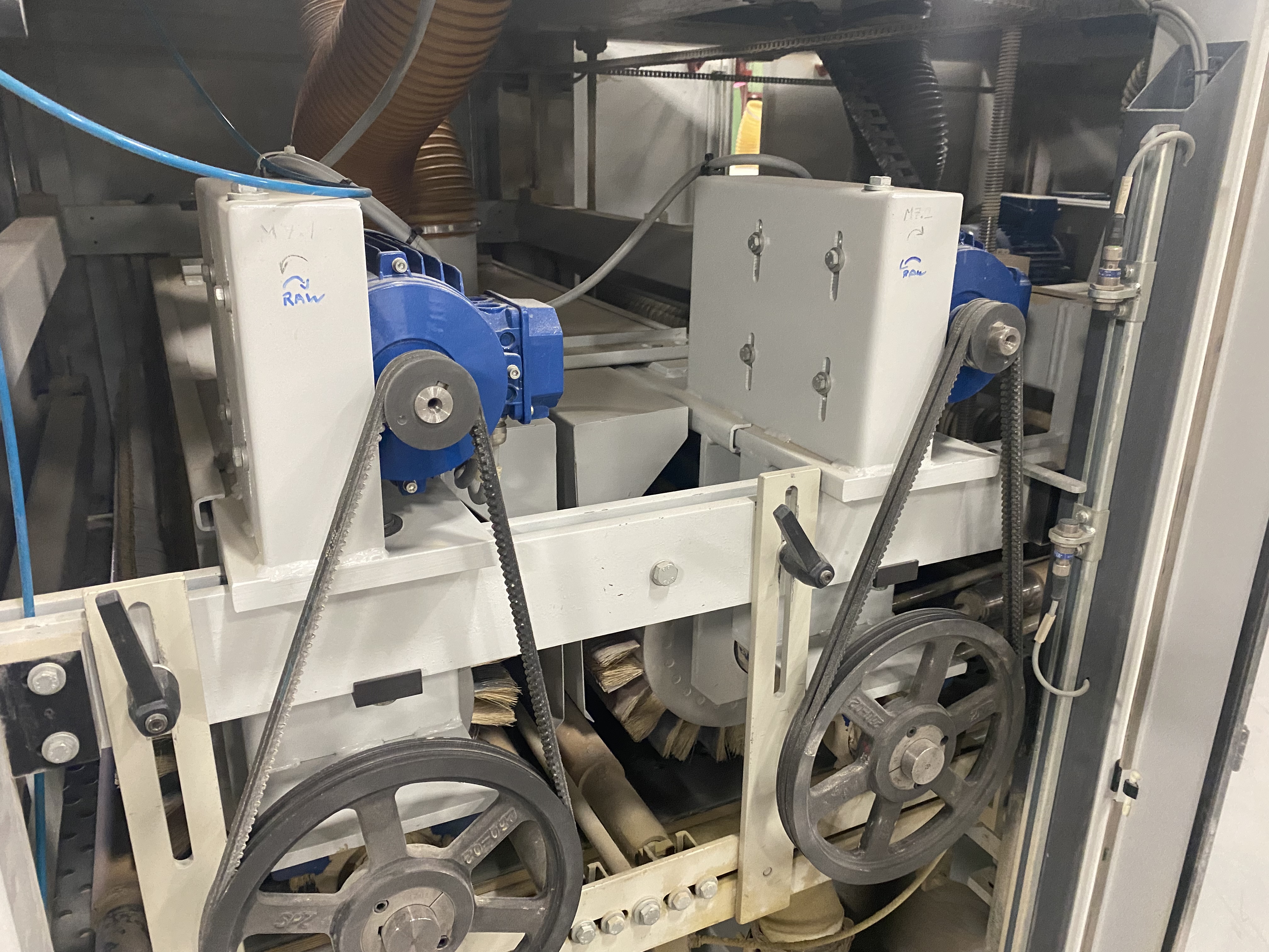 Used 2003 Unisanding Cross Sander 2.4.0 k.v. + 1.2.0.V