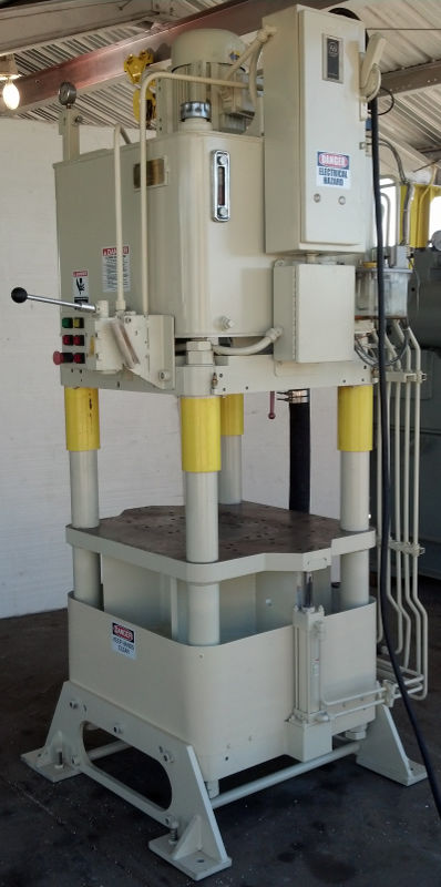 Used 120 Ton Fisher / Precision Model AJF-7 4-Post Hyd. Press; Up Acting Type; Mfg. 2006; S/N 45;