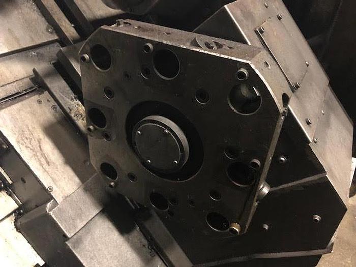 Used 1996 OKUMA LU15 CNC Lathe, Twin Turret, Tailstock, OSP 7000L Control