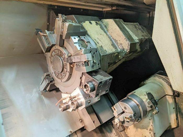 Used 2001 DAEWOO PUMA 230MSC CNC Live Tooling and Sub Spindle Turning Center