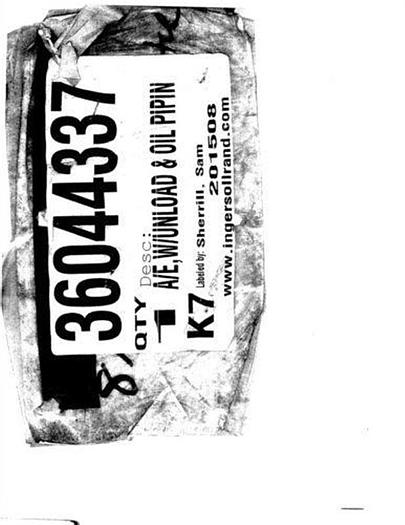 0 Ingersoll-Rand 36044337 A / E Air End