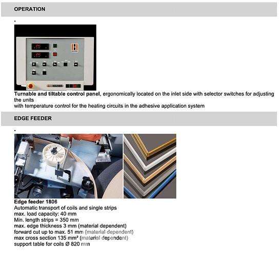 Used 2019 Holz-her Streamer 1052 Edgebander