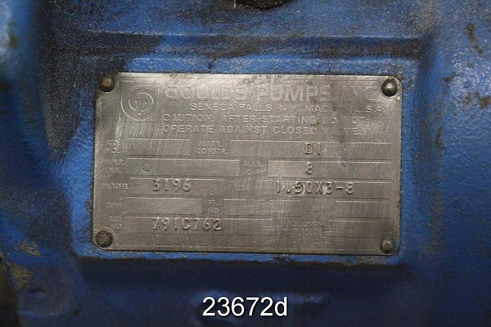 Used Goulds 3196 ST Power End, With 6" Frame Adapter #23672