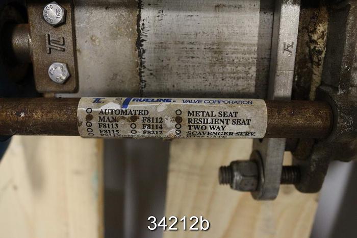 Used Trueline 4" Hand Operated Knife Gate Valve #34212