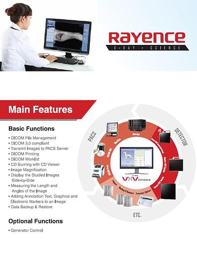 Rayence 1417WCC Wireless Flat Panel Detector - Xmaru VetView Veterinary Software