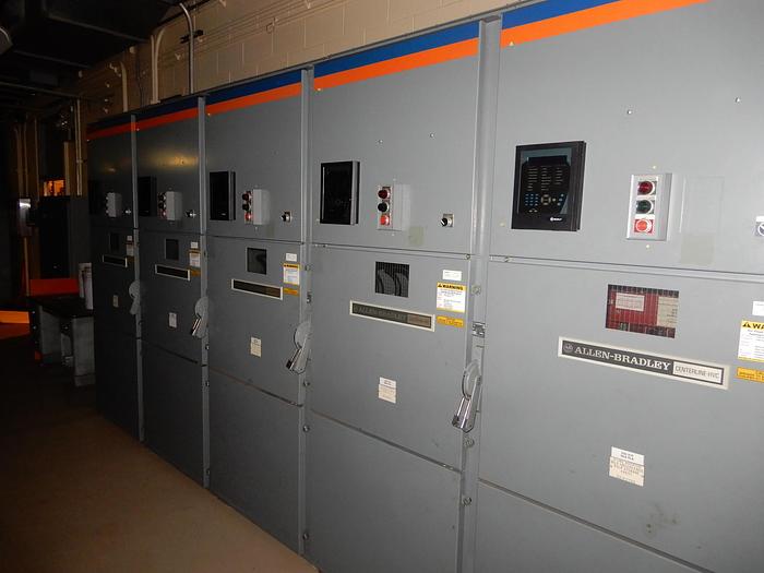 Used 2400V ROCKWELL AUTOMATION ALLEN BRADLEY MOTOR STARTER SECTION