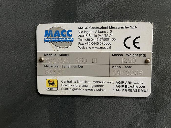 Buone Segatrice a Nastro Orizzontale Semiautomatica MACC SPECIAL 650 DI