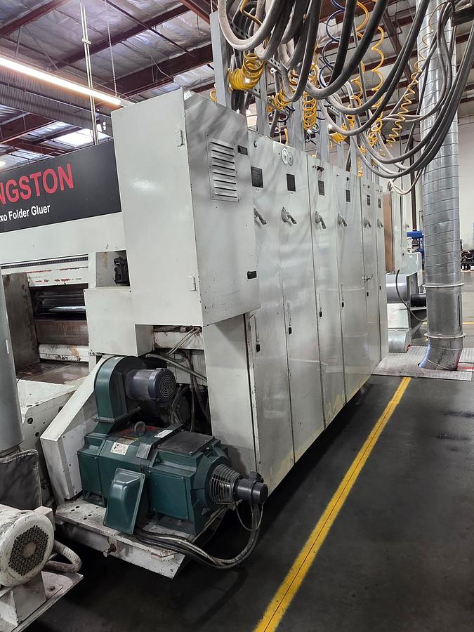 Used 50" x 115" Mitsubishi 2 Color Flexo Folder Gluer