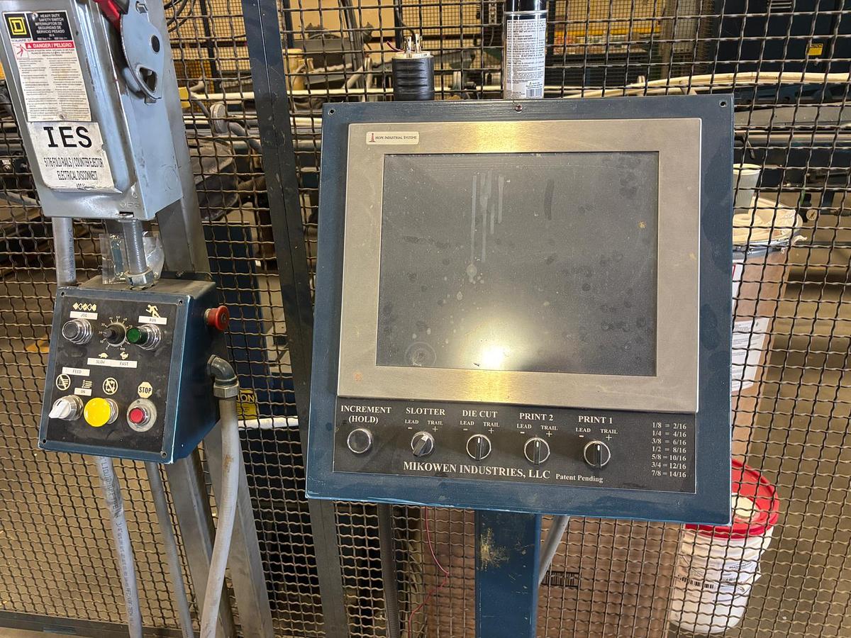 Used 66" x 126" Ward 2 Color Flexo Folder Gluer with DC section