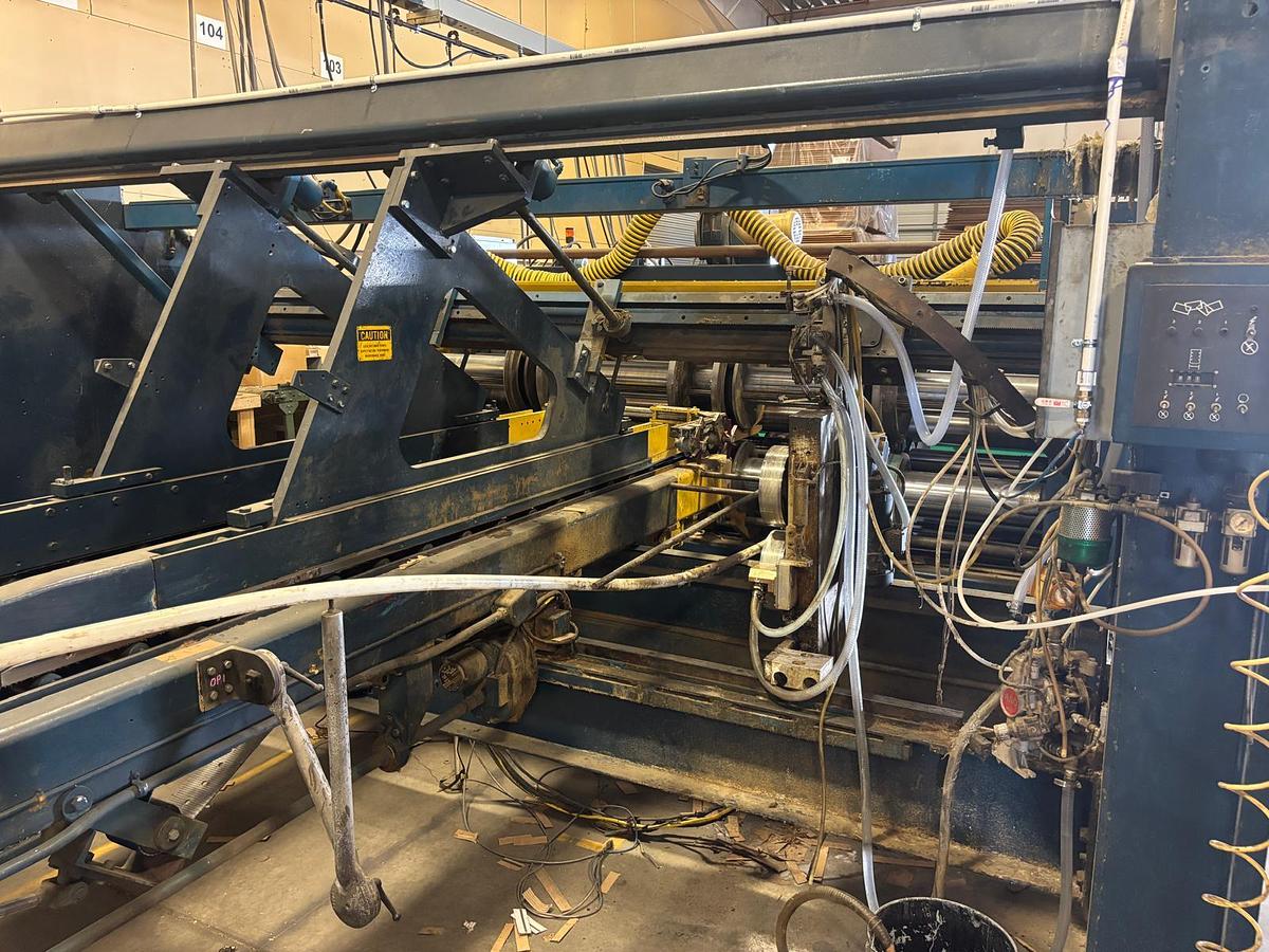 Used 66" x 126" Ward 2 Color Flexo Folder Gluer with DC section