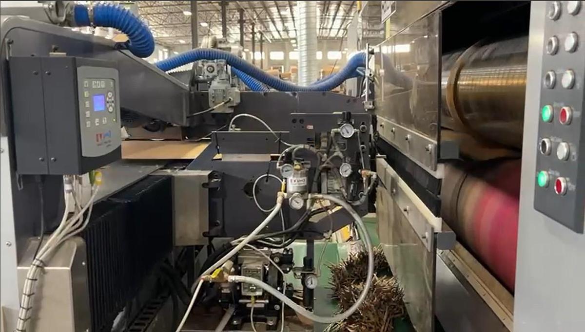 Used 66" x 135" Matchbox 2 color Flexo Folder Gluer, late model