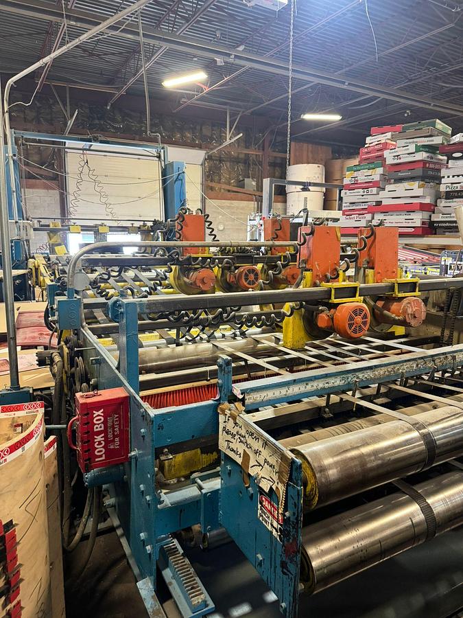 Used 66" x 65" Staley 3 color Rotary Die Cutter