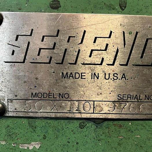 Used 50” x 110” Serenco 2 Color Flexo Folder Gluer