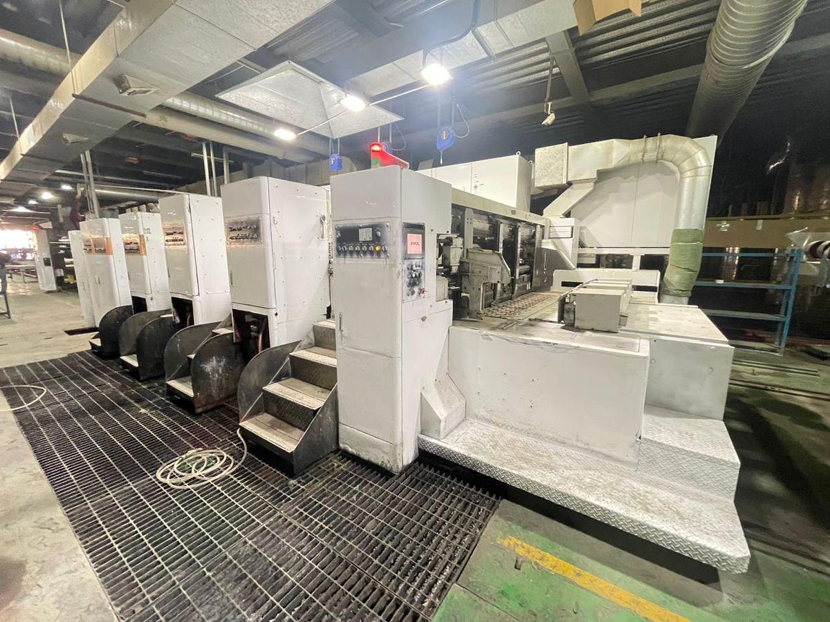 Used 50" x 100" Mitsubishi EVOL 3 color Flexo Folder Gluer