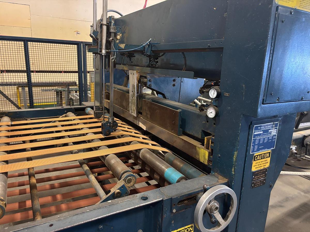 Used 66" x 126" Ward 2 Color Flexo Folder Gluer with DC section