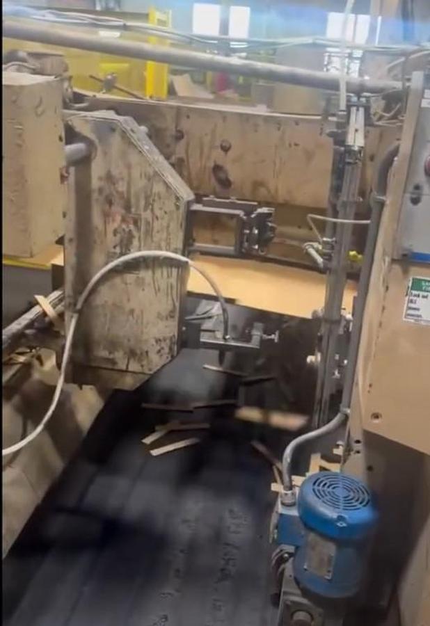 Used 37" x 97" Langston 3 color Flexo Folder Gluer with Die Cut section