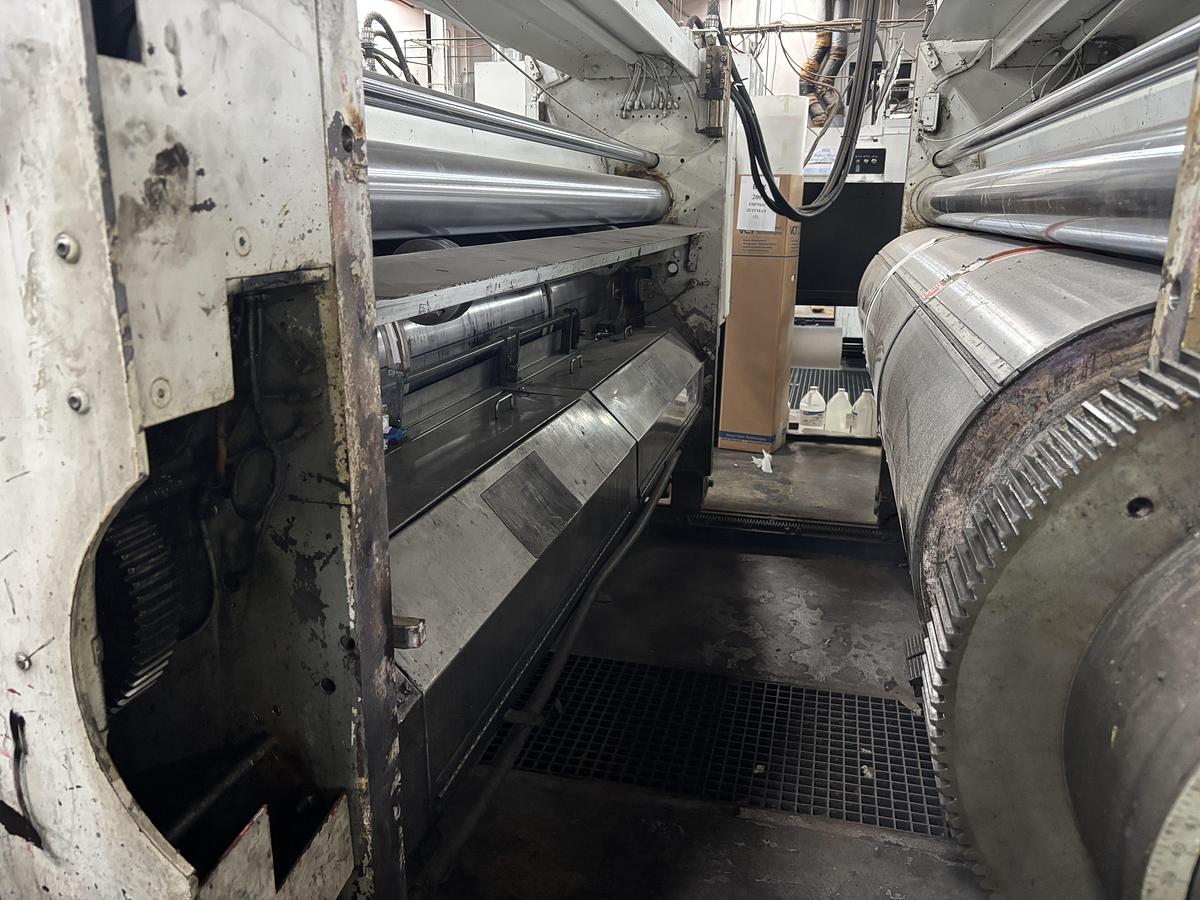 Used 66" x 115" Langston 3 color Rotary Die Cutter