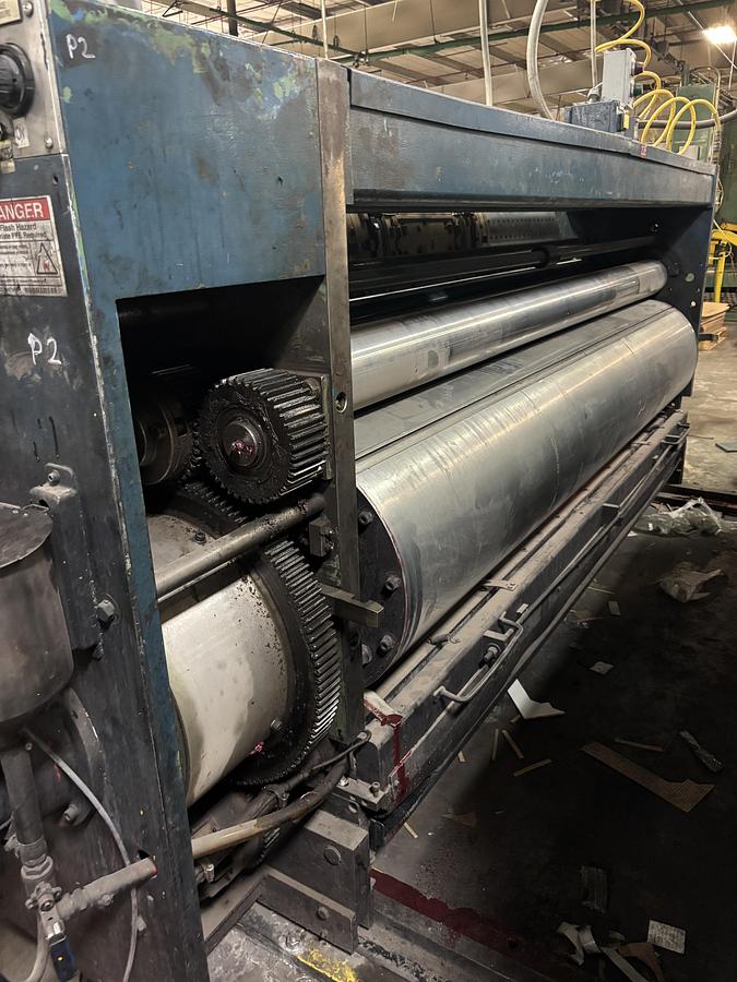 Used 66″ x 110″ MckInley 2 color Rotary Die Cutter