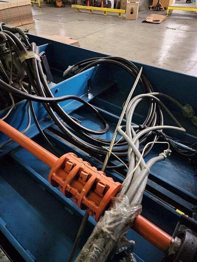 Used Eam Mosca 2 head Strapper Unitizer