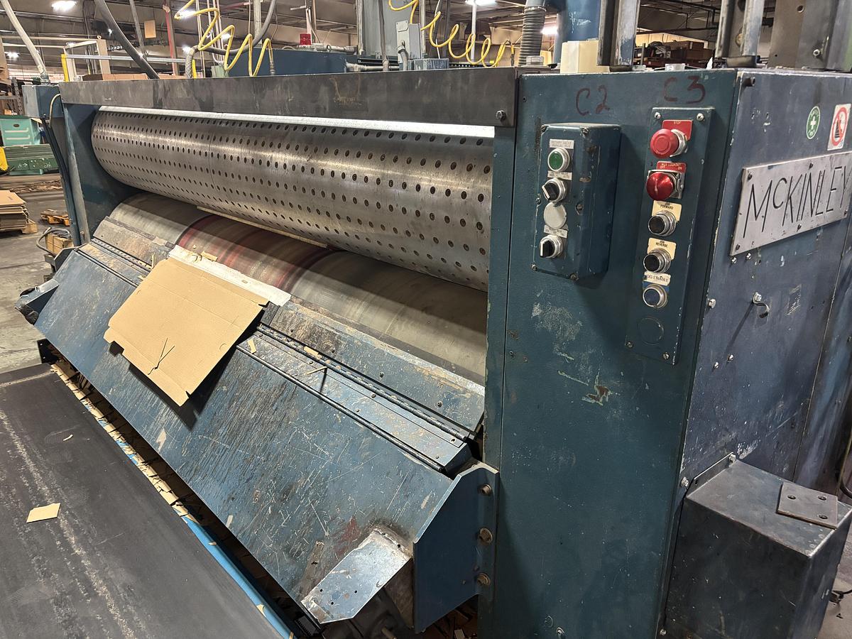 Used 66″ x 110″ MckInley 2 color Rotary Die Cutter