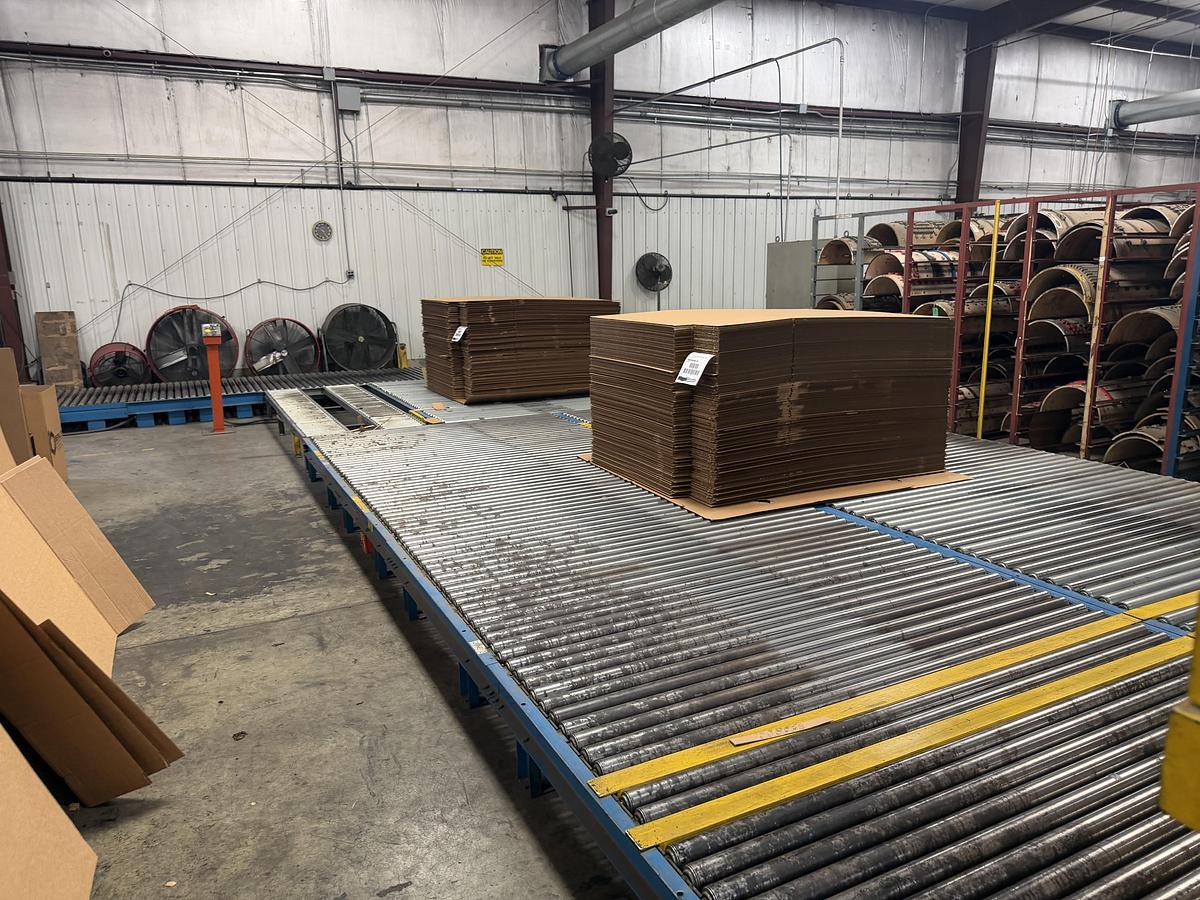 Used 70" x 170" Staley 2 color Printer Slotter with lead edge feeder and Sheet stacker