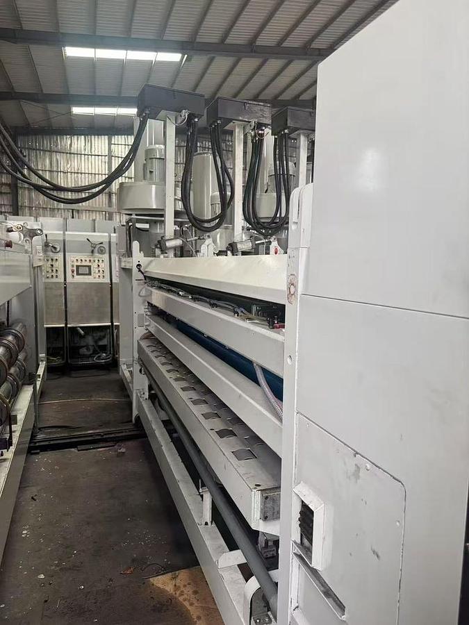 Used 37" x 98" Sunrise 4 color Flexo Folder Gluer