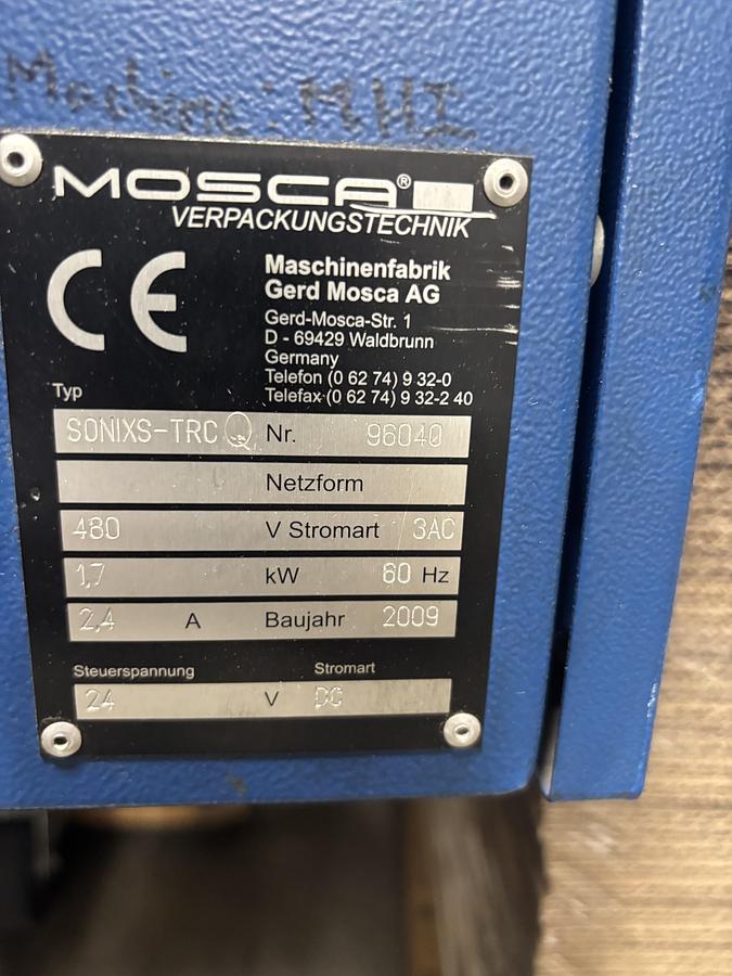 Used EAM Mosca bundle strapper