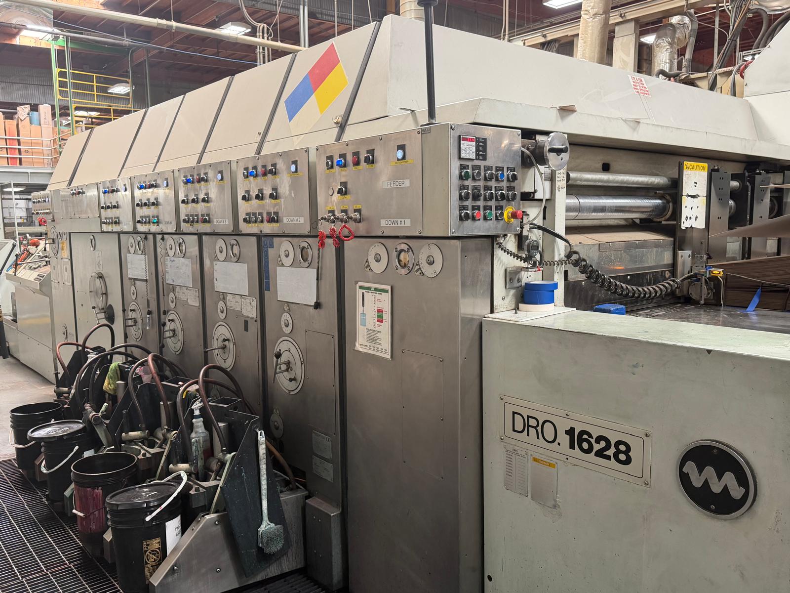 Used 66" x 110" Martin 4 color High Graphics Rotary Die Cutter