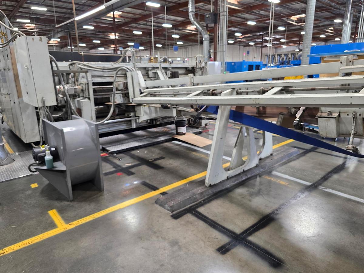 Used 50" x 115" Mitsubishi 2 Color Flexo Folder Gluer