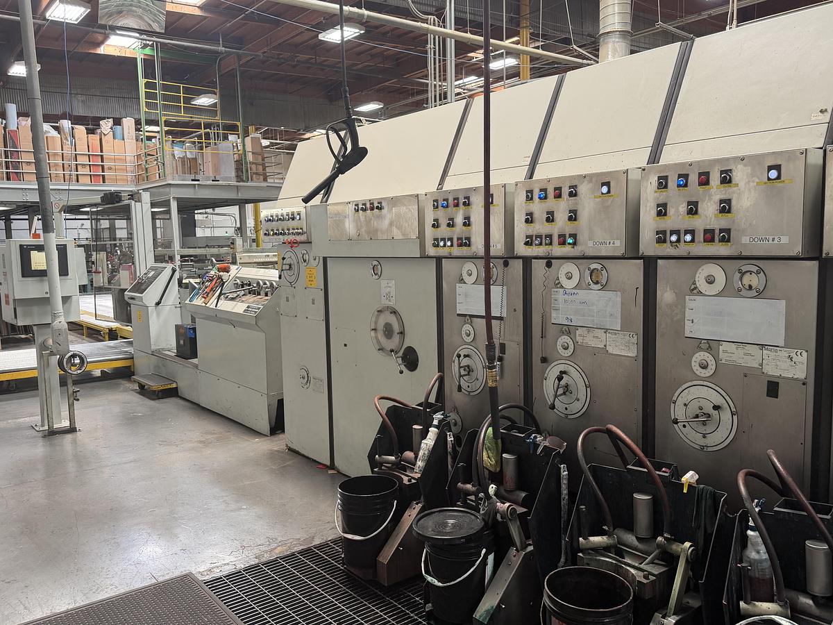 Used 37" x 98" Ward 4 color Flexo Folder Gluer