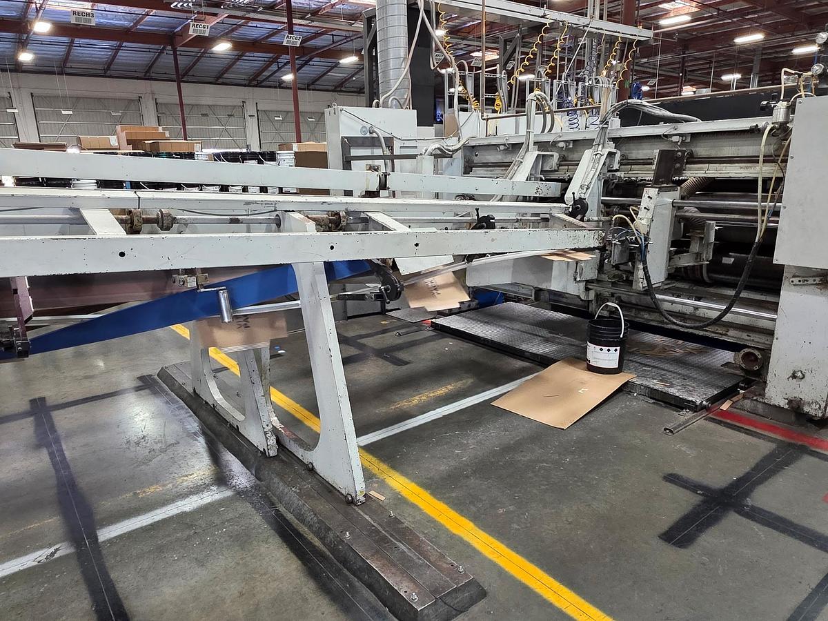 Used 50" x 115" Mitsubishi 2 Color Flexo Folder Gluer