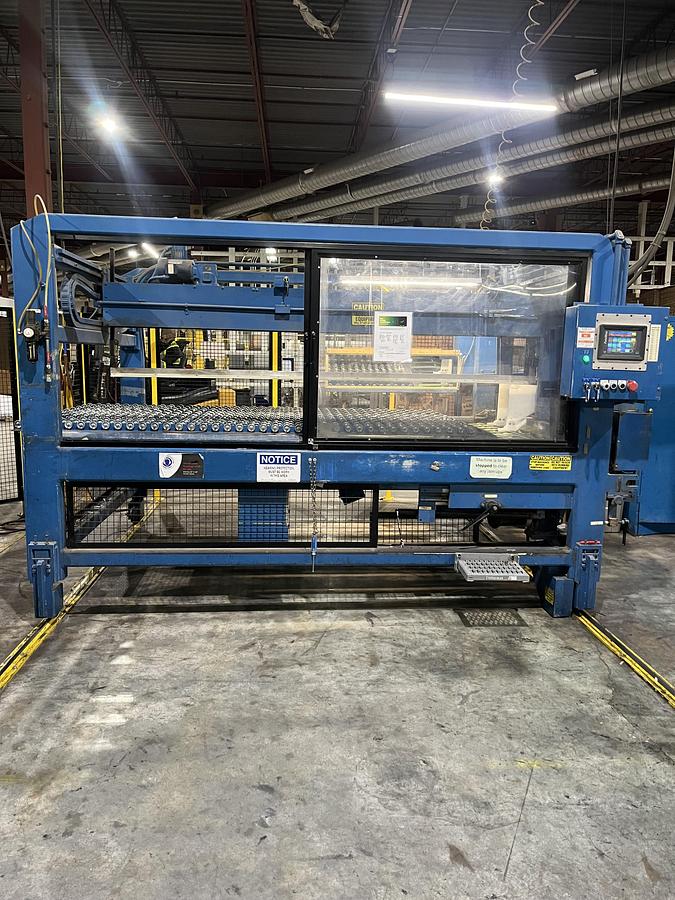 Used 66" x 130" McKinley Flexo Folder Gluer, 2004, in operation