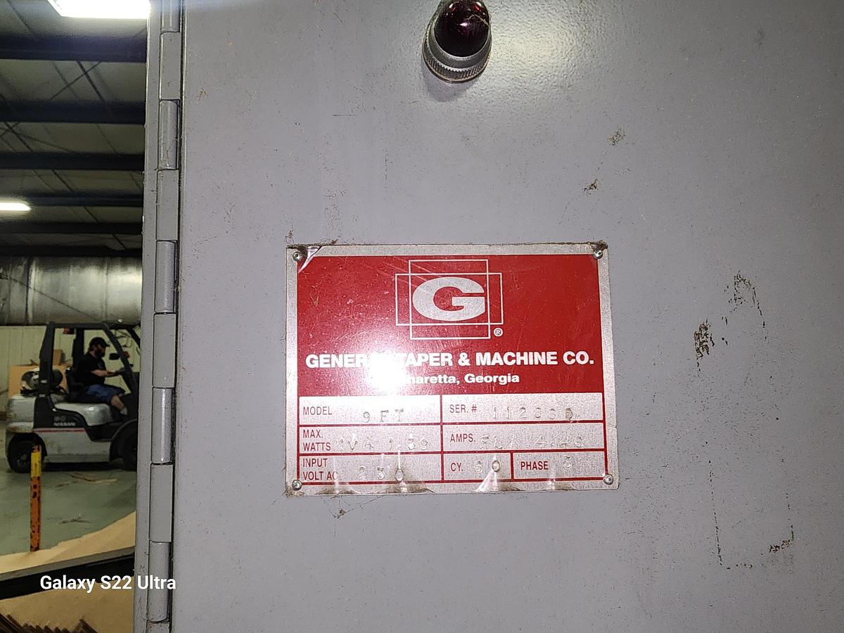 Used 96" General Gluer with Nordson Hotmelt glue system