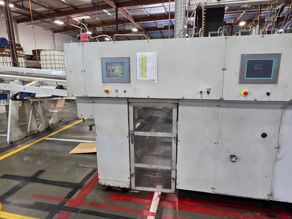 Used 50" x 115" Mitsubishi 2 Color Flexo Folder Gluer