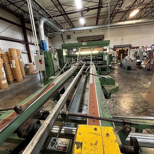 Used 50” x 110” Serenco 2 Color Flexo Folder Gluer