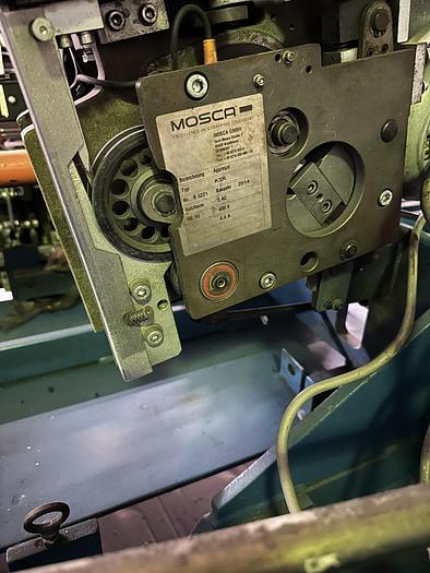 Used Eam Mosca 2 head Strapper Unitizer